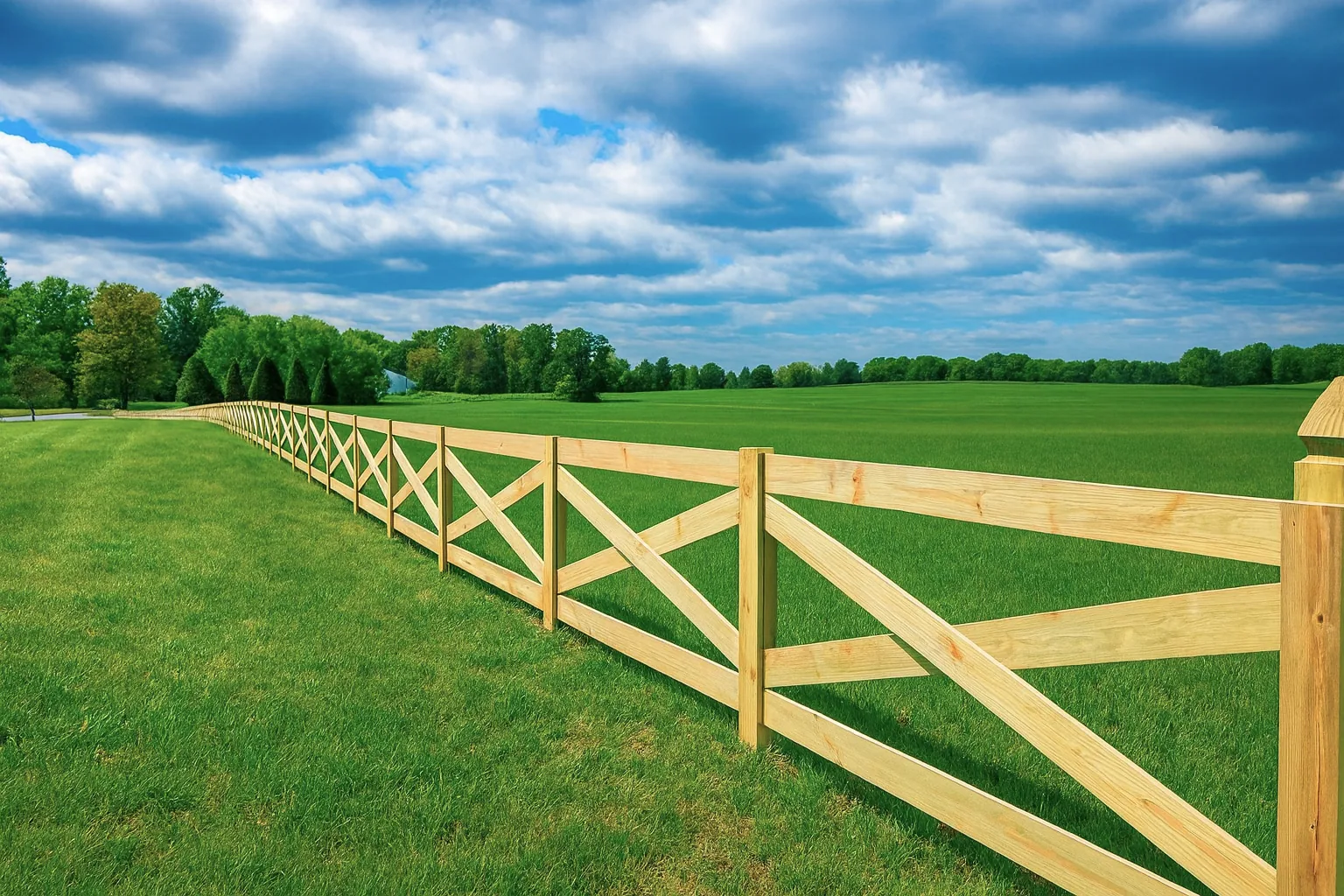 Crossbuck Fence Installation - Monroe County, Michigan
