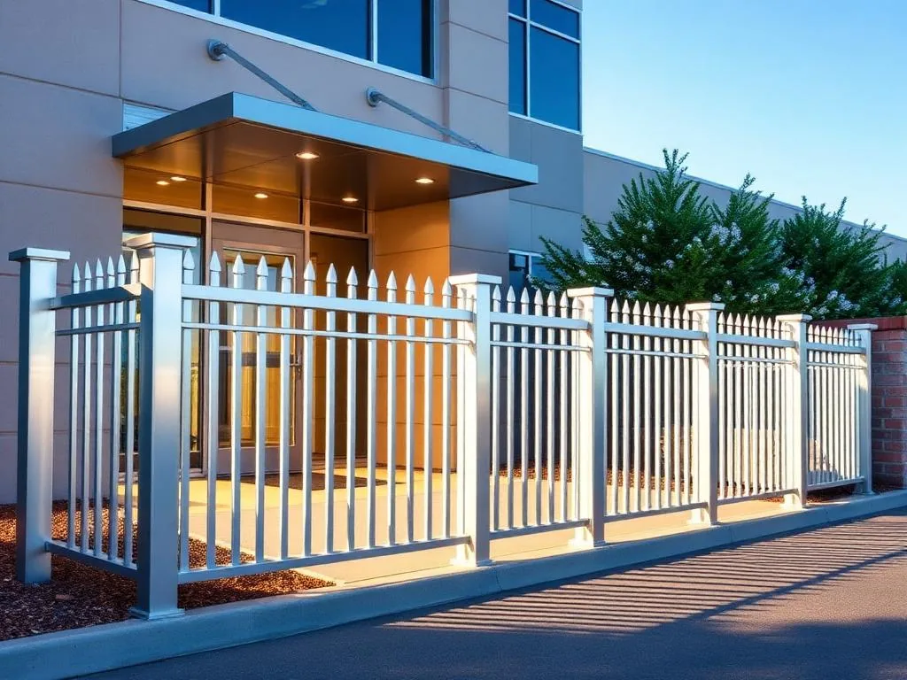 Commercial property elegance Aluminum Fence fence application