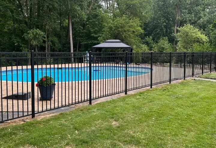 Aluminum Pool Fence Installation - Michigan