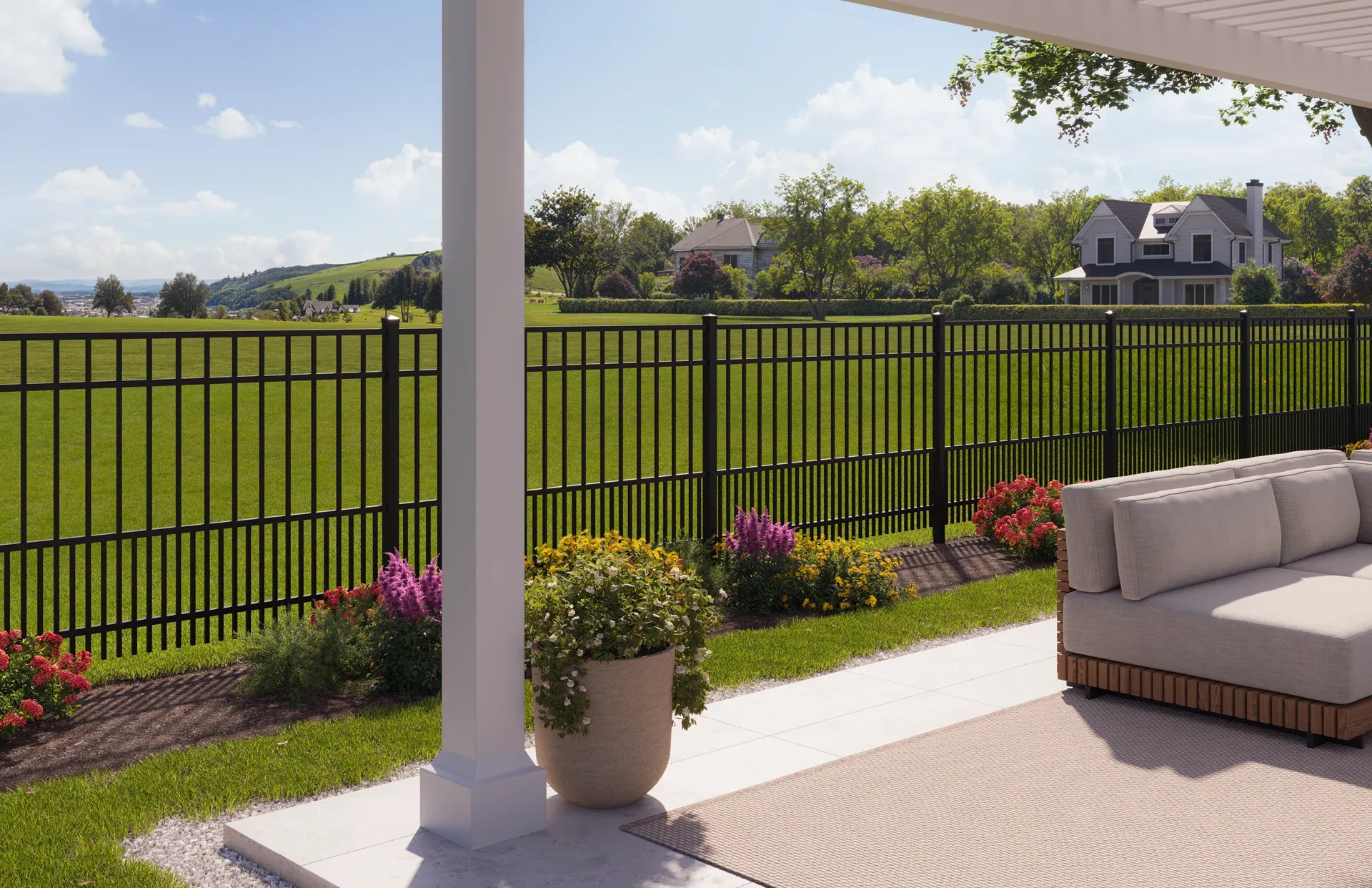 Puppy Picket Aluminum Fence fence style