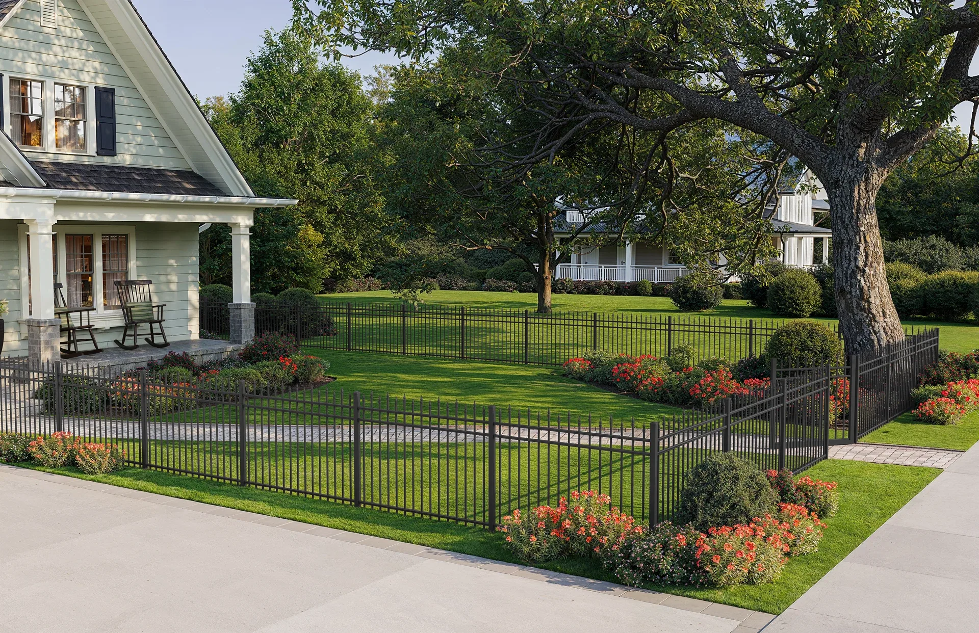 Spear Top Aluminum Fence fence style