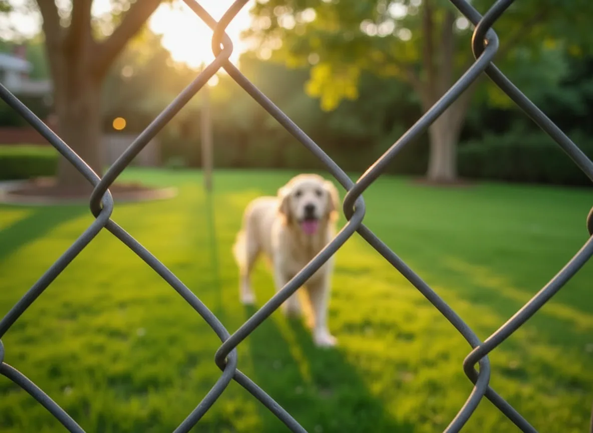 Backyard pet enclosures Chain Link Fence fence application