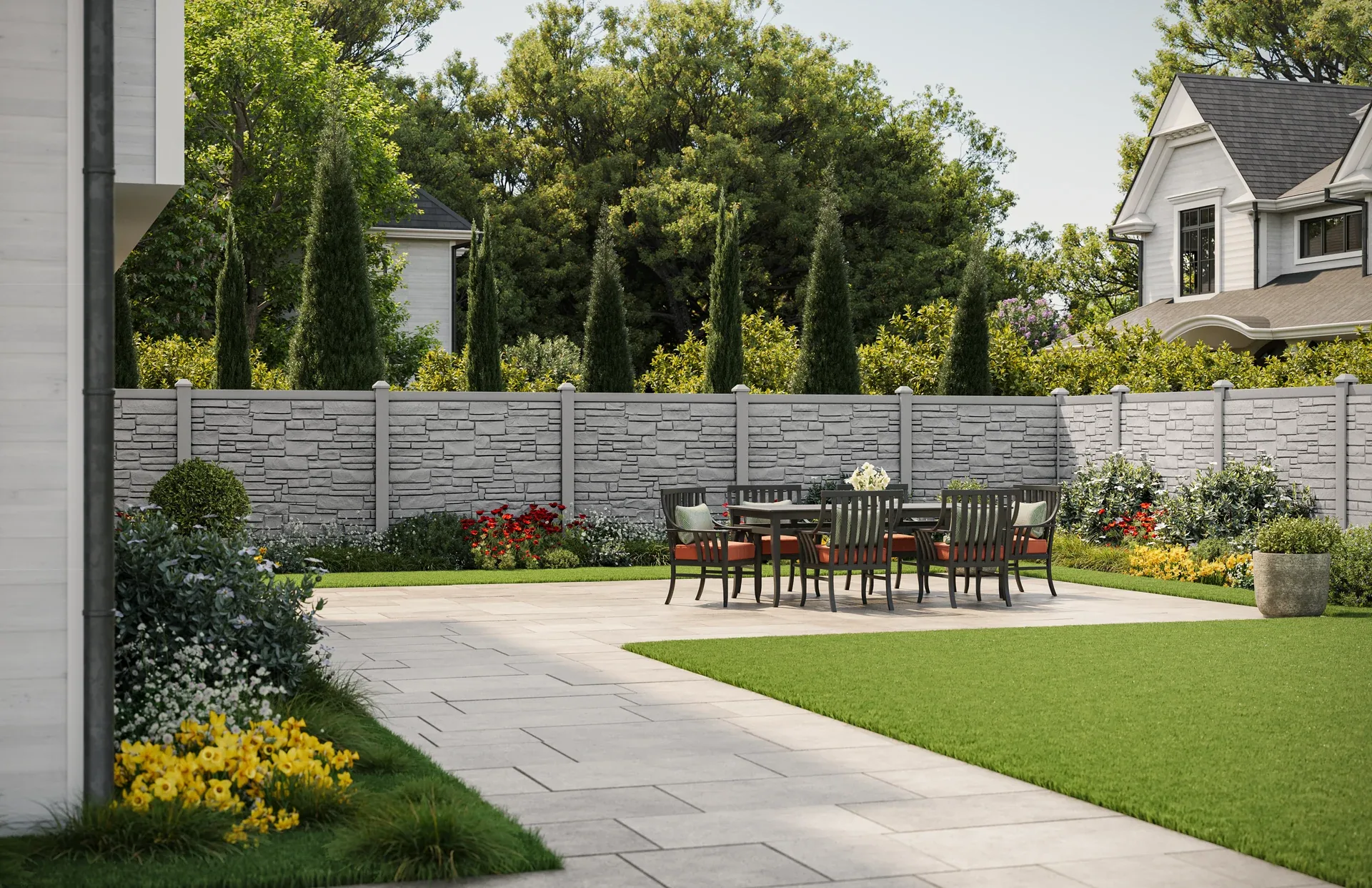 Privacy fencing for modern homes Composite Fence fence application