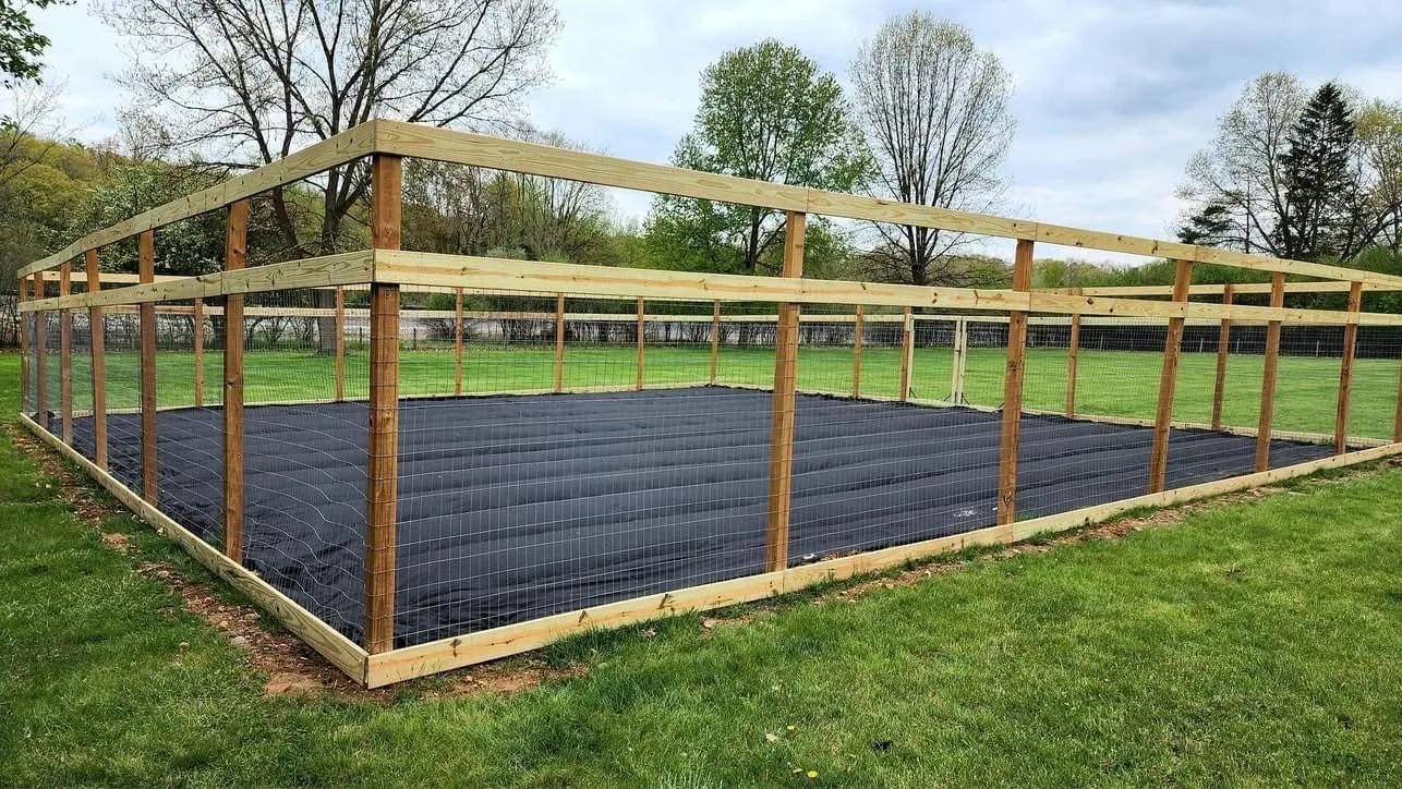 Garden Enclosure Fence Installation - Michigan