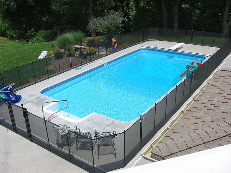 Mesh Pool Enclosure Fence Installation - Michigan