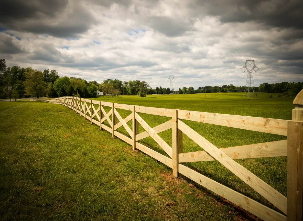Ranch and farm fencing Wood Fence fence application