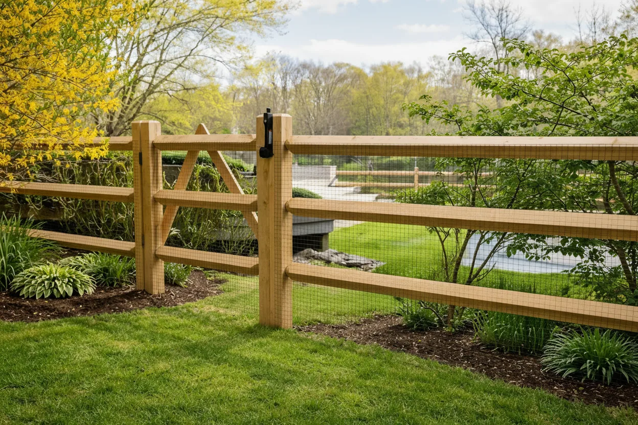 Split Rail Wood Fence fence style