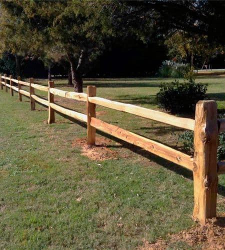 Cedar Split Rail Fence Installation - Michigan