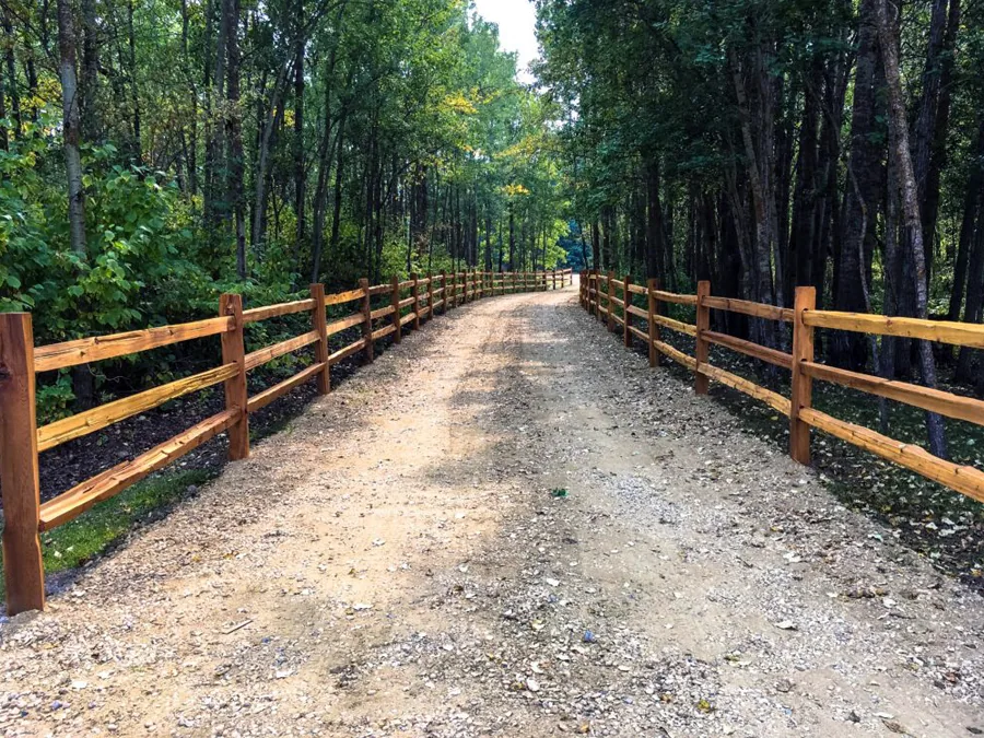 Cedar Split Rail Fence Installation - Monroe, Michigan