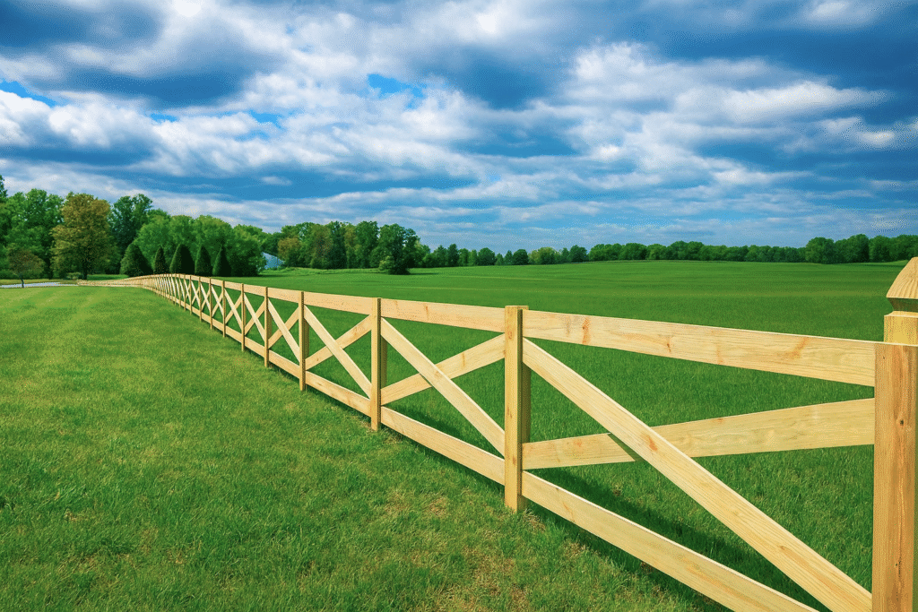 crossbuck fence installation monroe county michigan